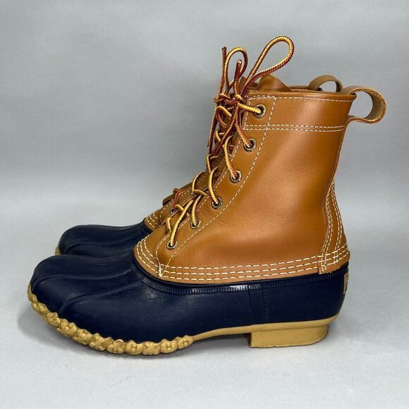 L.L. Bean 8” Original Bean Boots Women's Size 8 Brown Leather Waterproof Outdoor - Picture 4 of 10